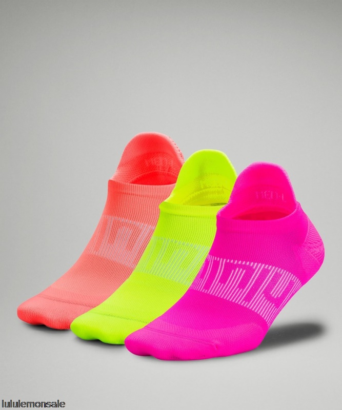 Lululemon Damen DELULU444 | Power Stride Tab Sock 3 Pack Highlight Pink